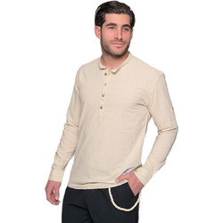 Ben Tailor Komo Ανδρικό Πουκάμισο Λινό Μακρυμάνικο Slim Fit Μπεζ