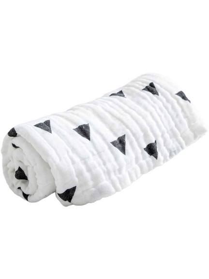 Nima Home Swaddles Razzle Κουβέρτα Κούνιας Πικέ 110x150 Λευκή Γκρι