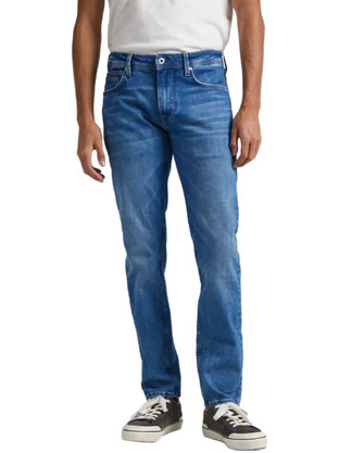 Pepe Jeans Hatch Ανδρικό Τζιν Παντελόνι Κανονική Εφαρμογή Μπλε PM206323VS32-000