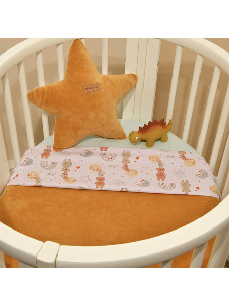 Baby Oliver Des 410 Κουβέρτα Κούνιας Βελουτέ 100x140 Ταμπά