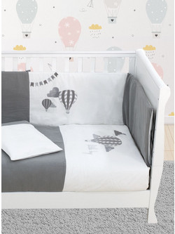 Bndeco Balloon Σετ Κούνιας Grey 7τμχ