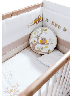 Cilek Baby Natura Σετ Κούνιας Beige/Brown 6τμχ