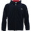 Bodymove Ανδρική Ζακέτα Fleece με Κουκούλα και Φερμουάρ Navy Μπλε 1375