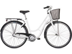 Ideal Citylife Eco 2024 Γυναικείο Ποδήλατο Πόλης 28" Αλουμινίου με 7 Ταχύτητες Λευκό