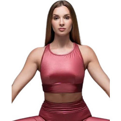 Luna Flex Fit Racerback Αθλητικό Μπουστάκι με Μέτρια Στήριξη & Ελαφριά Ενίσχυση Μπορντό 5102
