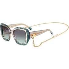 Missoni MIS0168GS YQ3IB Γυναικεία Γυαλιά Ηλίου Τετράγωνα Κοκάλινα Λευκό Μπλε με Μαύρο Degradee Φακό