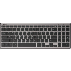 Yesido KB10 Grey Ασύρματο Πληκτρολόγιο