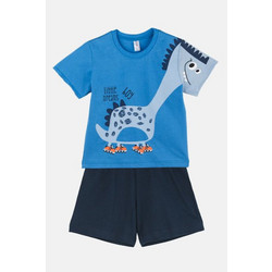 Joyce Παιδική Πιτζάμα Βαμβακερή Καλοκαιρινή Royal Blue Navy Μπλε 2424109