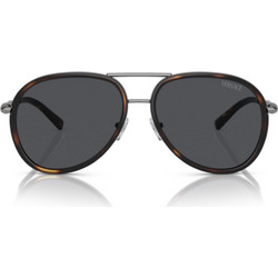 Versace VE2260 100187 Ανδρικά Γυαλιά Ηλίου Aviator Ασημί Ταρταρούγα με Μαύρο Polarized Φακό
