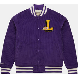 Mitchell & Ness Los Angeles Αθλητικό Ανδρικό Μπουφάν Bomber Μωβ OJBF6109-LALYYPPP