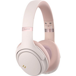 Havit H630BT Pro Ενσύρματα & Ασύρματα Bluetooth Ακουστικά Over Ear με Noise Canceling Ροζ