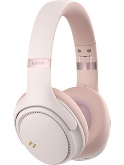 Havit H630BT Pro Ενσύρματα & Ασύρματα Bluetooth Ακουστικά Over Ear με Noise Canceling Ροζ