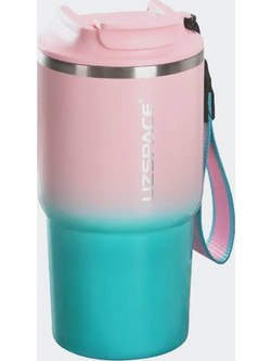 Uzspace Stainless Cup UZ-4224 Pink/Cyan 580ml