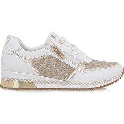 Marco Tozzi Γυναικεία Sneakers Λευκά Ροζ Χρυσό 2-2-23713-41-137