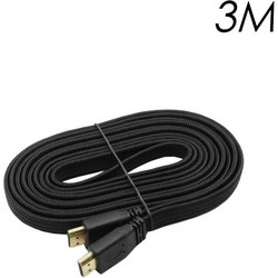 Καλώδιο HDMI 2.0 Braided HDMI Male to HDMI Male 3m Black YWX-4K-3