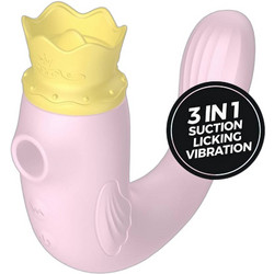 Crushious Hiri Triple Stimulator Κλειτοριδικός Δονητής Ροζ
