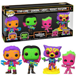 Funko Pop! Star-Lord, Gamora, Groot, Rocket Raccoon 4-Pack Marvel Guardians Of The Galaxy Exclusive