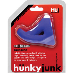 Hunkyjunk Slingshot 3 Teardrop Ελαστικό Δαχτυλίδι Πέους Σιλικόνης Μπλε