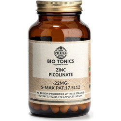 Bio Tonics Zinc Picolinate 22mg 90 Κάψουλες