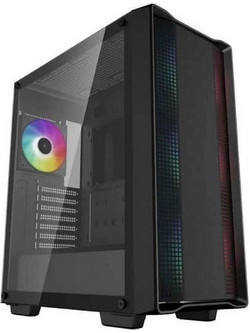 Deepcool CC560 ARGB V2 Black Gaming Midi Tower Κουτί Υπολογιστή RGB με Πλαϊνό Παράθυρο