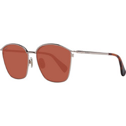 Max Mara MM0043 54E Ανδρικά Γυαλιά Ηλίου Τετράγωνα Μεταλλικά Ασημί με Καφέ Polarized Φακό