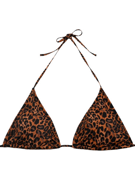 Rock Club Bikini Top Τριγωνάκι Animal Print Καφέ BP-1614