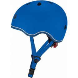 Globber Go Up Παιδικό Κράνος Ποδηλάτου Πόλης / BMX / Dirt με Led Μπλε