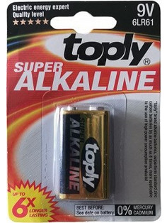 Toply Super Alkaline 9V 1τμχ