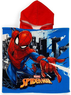Dimcol Spider-Man Παιδικό Πόντσο Θαλάσσης Microfiber Μπλε 50x100cm 54463144008