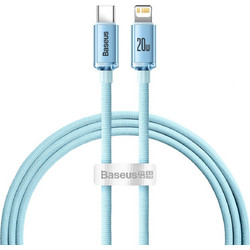 Baseus Crystal Shine Braided USB-C to Lightning Cable 20W 1.2m Light Blue CAJY001303
