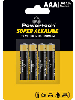 Powertech Super Alkaline AAA 4τμχ