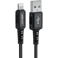 Acefast C4-02 Braided USB-A to Lightning Cable 1.8m Black 6974316281313