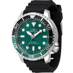Invicta Pro Diver Ανδρικό Ρολόι με Μαύρο Καουτσούκ Λουράκι 47223