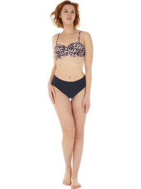 Gsecret Bikini Set Animal Print Μαύρο Καφέ 8942-27156