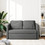 vidaXL Διθέσιος Καναπές Κρεβάτι Ανθρακί 112x60x55cm 353965