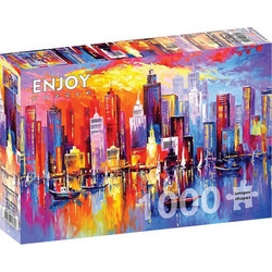 Puzzle ENJOY Puzzle Evening New York 1000 Κομμάτια