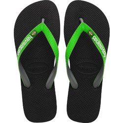Havaianas Brasil Mix Ανδρικές Σαγιονάρες Αντιολισθητικές Μαύρες 4123206-8075