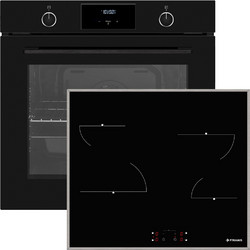 Pyramis Φούρνος Ηλεκτρικός Άνω Πάγκου 78lt 59.5cm PO78052009PBL με Κεραμικές Εστίες PHC61410IFB