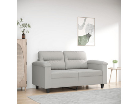 vidaXL Διθέσιος Καναπές Microfiber Γκρι 210x77x80cm 359556