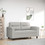 vidaXL Διθέσιος Καναπές Microfiber Γκρι 210x77x80cm 359556