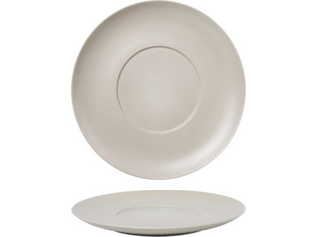 Baralee Πιάτα Ρηχά Πορσελάνης Gourmet Fine Plus Κρεμ 25cm 6τμχ 095044A-L010