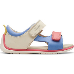 Clarks Παιδικά Πέδιλα για Αγόρι Εκρού Μπλε 26176055