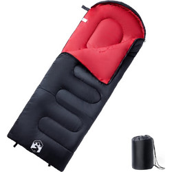 vidaXL Sleeping Bag Μονό 3 Εποχών Κόκκινο 94438