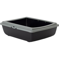 Pet Camelot Eco Λεκάνη Γάτας Μαύρη Γκρι Μ48xΠ38xΥ14cm