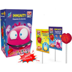 Dr.Frei Immunity Vitamins & Minerals Γλειφιτζούρι Φράουλα 1τμχ