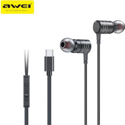Awei PC-8T Handsfree In-Ear USB-C Black