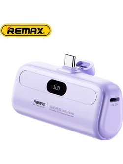 Remax RPP-632 Power Bank 5000mAh 10W με Θύρα USB-C Purple