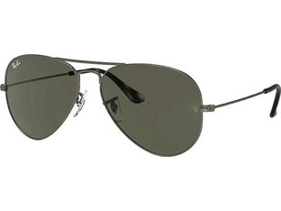 Aviator RB3025 919131 Ανδρικά Γυαλιά Ηλίου Aviator Μεταλλικά Μαύρα με Μαύρο Φακό