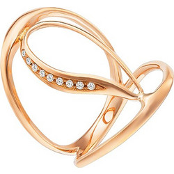 Very Gavello Nefeli Γυναικείο Δαχτυλίδι από Ροζ Χρυσό 18K με Διαμάντι 18KA1866-1