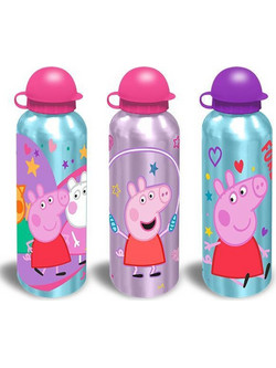 Next Peppa Παιδικό Παγούρι Αλουμινίου BPA Free 500ml 3τμχ